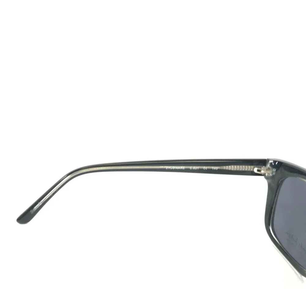 Randy Jackson Sunglasses S912 C.021 Black Clear Square Frames with Black Lenses
